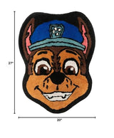 Paw Patrol Chase 100% Cotton Non Slip Plush Bathroom Mat Rug (Officially Licensed Product) By Franco