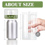 12Pcs Glass Cylinder vases for Centerpieces, 6 Inches Clear Ribbed Bud Vases for Wedding Decorations,Floral Vase Bulk Flower vases,Tall Glass Hurricane Candle Holder for Table Shelf, Party(Ribbed)