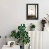 Ruomeng Wall Mirror Rectangle Decorative Mirror 12" x 16" for Entryway, Bedroom, Living Room, Black