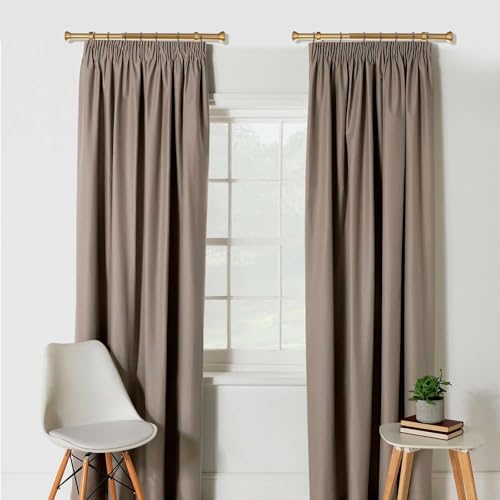 2 Pack Telescoping Curtain Rods, Side Curtain Rods 1Inch Diameter Drapery Rods 12-20Inch Length Adjustable Rod with Brackets Window Treatment-Warm Gold