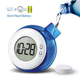 Cute Hydraulic Clock al Display Clock Calendar Timer Desktop Home Children Gifts Eco Friendly Smart Clock
