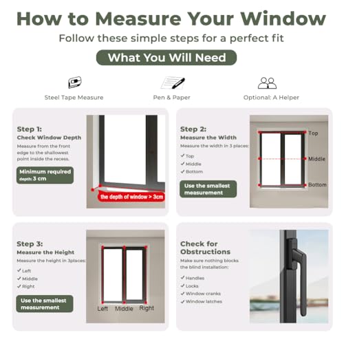 TIPIACE Manual Pattern Cellular Shades Cordless Honeycomb Blinds Full Blackout Fabric Window Shades for Skylight (White 93021A)
