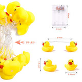 AceList 20 LED Children's Room LED String Lights for Holiday Wall Window Tree Decorative Party Yard Garden Kids Bedroom Living Dorm Uses Squeeze Sound Squeaky - Duck