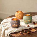 SHMILMH Candle Holders for Fall Table Decor Centerpiece Decorations 12 PCS