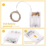 Timer Led Fairy Lights,1 Pack Mini Battery Powered Silver Wire Starry Tiny String Light,Battery Operated Micro Lights for Bedroom,Christmas,Parties,Wedding,Centerpiece,Decoration (5m/16ft Warm White)