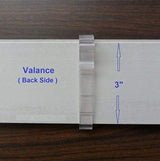 Valance Clips 10pcs 3'' Window Blinds Hidden Clip Clear Plastic for Horizontal Blinds Valance Retainer Holder
