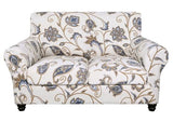 SearchI Stretch Sofa Cover Printed Couch Cover, Floral Pattern 3 Pieces Loveseat Slipcover with 2 Separate Cushion Cover, Washable Furniture Protector for Living Room(Loveseat, Love Flower)