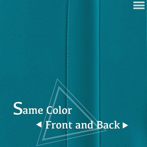 Turquoize Teal Blackout Curtains Themal Insulated Grommet/Eyelet Top Blackout Curtain Drapes for Bedroom Window Treatment Panels Nursery & Infant Care Panels Drapes,2 Panel, 42" W x 84" L, Teal