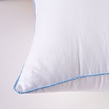 Pillows Set of 2, Fluffy Down Alternative Bed Pillow Cotton Cover, White, Queen Size 20x28
