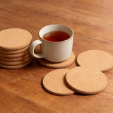 10 Pcs Cork Coasters, Cork Coasters for Drinks, Extra Thick Cork Coaster Set for Cups Mugs Wine Glasses, Non-Slip Coasters for Tabletop Protection