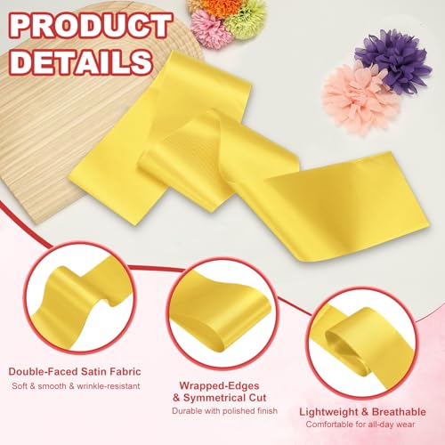 Satin Sash, Blank Sash, Pageant Ribbon - Fitting for (Beauty Pageant/Party/Birthday/DIY Decorations)