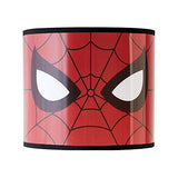 Idea Nuova Spiderman Stick Table Kids Lamp with Pull Chain, Themed Printed Decorative Shade, red and Black