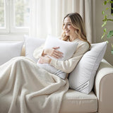 MIULEE 12x20 Pillows Inserts Pack of 2, Down Alternative Virgin Filling
