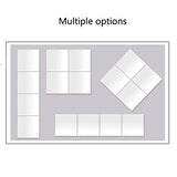 Wall Mounted eless Leaner Mirror Free Standing Rectangle Floor Mirror 4pcs Hall Full Length Mirror for Bedroom Bathroom AN1022 910 (Size : 40cm×40cm)