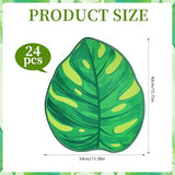 24 Pcs Green Leaf Carpet 16 Inch Leaf Shape Sitting Mat Sitting Floor Seats Non Slip Backing Classroom Rug Cushions Soft Mat for Preschool Elementary Daycares School Learning Playing Areas