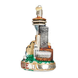 Old World Christmas Seattle Skyline Glass Blown Ornament for Christmas Tree, Handcrafted Holiday Decoration, Landmark Collection