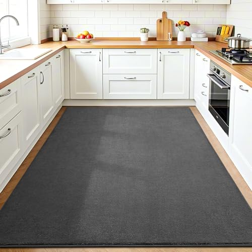 Vasofe Grey Rug for Bedroom Living Room, 4x6 Area Rugs, Modern Washable Rug