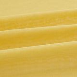 July Joy Semi Linen Look Sheer Curtains for Bedroom, Living Room Grommet Light Filtering Solid Voile Window Curtains, Set of 2 Panels (52 x 84 inch, Yellow)