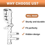 24 PCS Hidden Channel Valance Clips, 2-1/8inch Clear Plastic Blinds Clips for Valance with a Groove in The Back