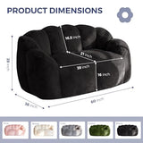 MAXYOYO Bean Bag Chair for Adults, Floral Shaped Bean Bag Sofa