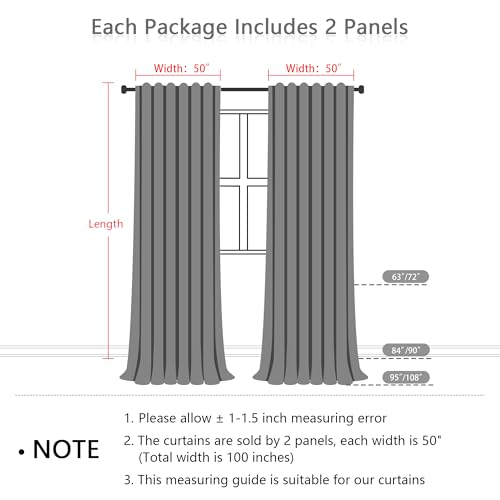MEETSKY Sage Green Curtains 84 Inches Long 2 Panels Boho Curtains for Living Room Light Filtering Patterned Drapes for Bedroom Linen Style Back Tab Leaf Print Window Treatment, 50” Wide Each Panel
