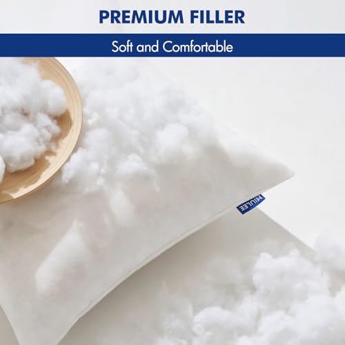 MIULEE Pillow Insert 12x20 Inch, Decorative Rectangle Throw Pillow Insert, Premium Fluffy Pillow Forms Stuffer for Sofa Couch Living Room