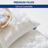 MIULEE Pillow Insert 12x20 Inch, Decorative Rectangle Throw Pillow Insert, Premium Fluffy Pillow Forms Stuffer for Sofa Couch Living Room