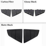 Compatible with 370Z Z34 2009-2020 ABS Carbon Fiber Car Rear Side Window Blind Shutter Louver Cover Trim Exterior Accessories(Carbon Fiber)