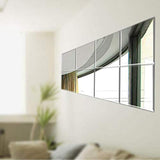 Wall Hanging Mirror Simple Floor Mirror Dual-use Fitting Mirror Full-Length Mirror Floor Mirror DIY Stitching Paste 30cmX30cm AN1021 910
