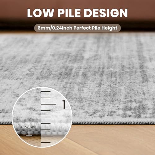 zesthome 8x10 Area Rugs for Living Room, Non-Slip Backing Washable Rug, Modern Abstract Area Rug, Stain Resistant Rugs for Bedroom, Ultra-Thin Large Area Rugs, Area Rug 8x10
