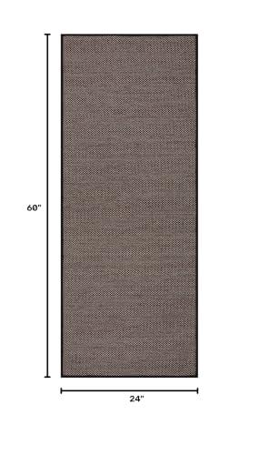 Lahome Farmhouse Hallway Runner Rug, 2x5 Washable Rugs for Entryway Black