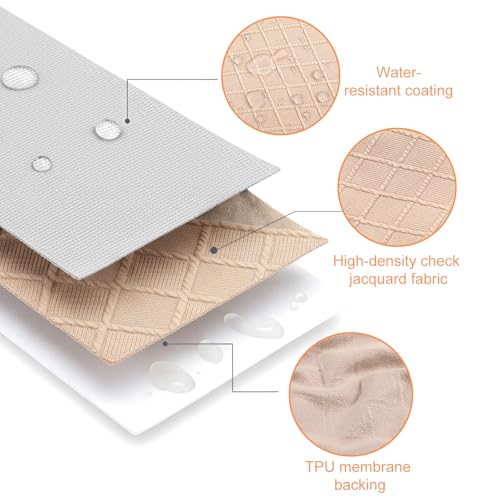 Kifmurase 6Pcs Stretch Chair Seat Covers, Removable Washable Dining Room Chair Covers, Anti-Dust Seat Cushion Slipcovers, Kitchen Seat Slipcovers for Home, Restaurant, Banquet