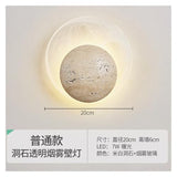 Bedroom Bedside Creative Atmosphere Living Room Children's Room Aisle Cream Wabi-sabi Style wall lamp(Ordinarymodelwithoutswitch,Neutrallight4000k)