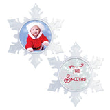 Snapins Make Your Own Acrylic Craft Photo Snowflake Ornaments - Pack of 12