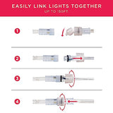 UltraPro LED Rope Lights, 16ft Classic Clear Rope, Cool White Light 5000K, Indoor/Outdoor, Flexible, Linkable, Durable, Rope Lights Outdoor, 54842