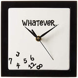 Enesco Our Name is Mud Whatever Scrambled Numbers Always Late Battery-Operated Wall Clock, 7.5 Inch