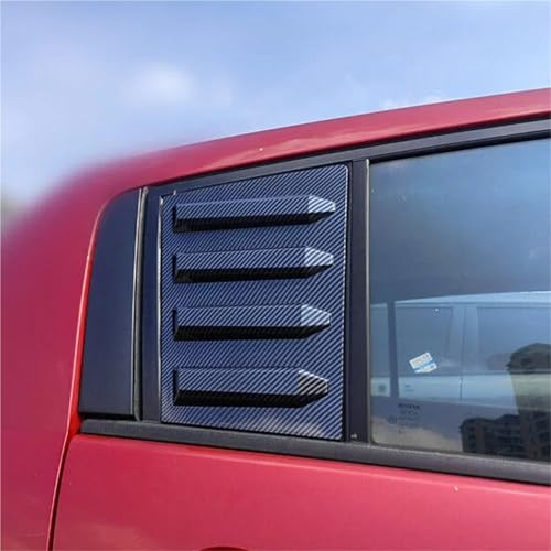 Compatible with Tiida 2005-2010 Versa 2007-2012 Hatchback ABS Carbon Fiber Car Rear Window Louver Cover Exterior
