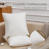 Phantoscope Pillow Inserts, Hypoallergenic 100% Virgin Fiber Square Form Microfiber Throw Pillow Inserts, Couch Bed Pillows 45x45 cm, 18x18 Inch (Pack of 4)