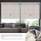 Motorized Blind,Work with Homekit Thread-Enabled, 100% Blackout Smart Shades with Remote Control, Electric Roller Shade,Multi-Color Samples