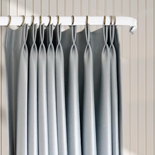 Curtain Rod Bracket Curtain Rod Hardware Brackets Curtain Rod Single Bracket Spreader Wall Bracket Hooks Curtain Rod Hooks for Wall(12 Sets)
