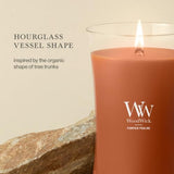 WoodWick Pumpkin Praline Scented Candle, Crackling Wick, 21.5oz