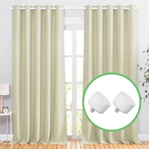 White Curtain Rod 72-144 inch, 1" Heavy Duty Curtain Rods for Windows Outdoor, Patio, Living Room, Bedroom, Metal Modern Drapery Pole with End Caps, 6 to 12 ft Drapery Rod
