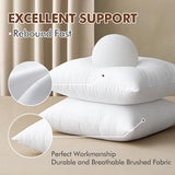MIULEE 24x24 Euro Pillow Insert, Throw Pillow with Virgin Fiber Filling