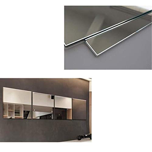 Full-Length Mirror Makeup Mirror 4 Pieces Wall Hanging eless Floor-Mounted Explosion-Proof HD Mirror 11.8inX11.8in AN1021 910