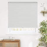 LazBlinds Cordless Cellular Shades, Blackout Privacy Honeycomb Shades for Home, Thermal Insulation Noise Reduction Blinds for Windows, 34'' W x 48'' H, White