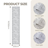 2x10 Runner Rug Non Slip,Washable Hallway Runner Rug,Grey