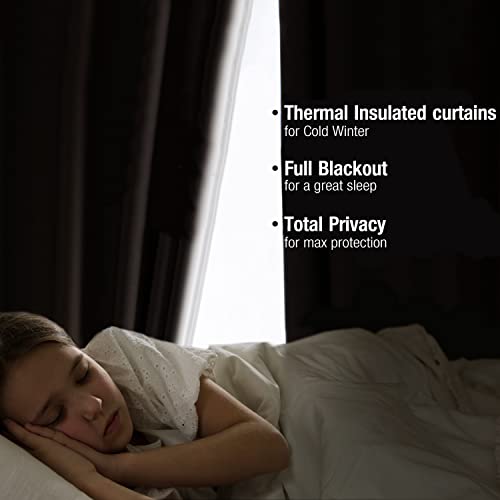 Pink Blackout-Curtains for Bedroom Pom Pom Thermal Insulated 100% Full Blackout Curtain Panels for Girls Baby Nursery Room 84 inch Energy Efficient Window Drapes for Kids 52"w x2 Panels Rod Pocket