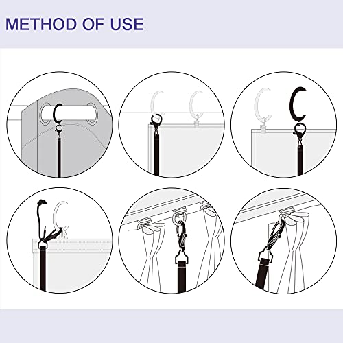 2 Pack 36 Inch Universal Drapery Pull Rod Invisible Clear Curtain Wand for Easier Opening and Back (Acrylic, 36")