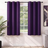 NICETOWN Royal Purple Blackout Curtain for Bedroom 63 inch Length, Purple Home Decor Solid Grommet Window Drape, Room Darkening Thermal Insulated (Single Panel, 42 x 63 inch, Royal Purple)