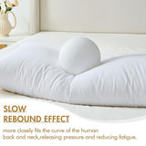 MIULEE 14x26 Synthetic Down Alternative Pillow Insert, Fluffy Soft Throw Pillow for Couch Bed Sofa Plush Luxury Lumbar Support